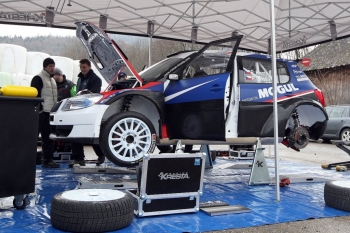 Testování Škoda Fabia Super 2000 před Valašskou rally 2011