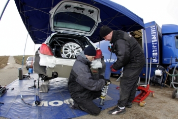 Testování před SHERON Valašskou Rally 2010