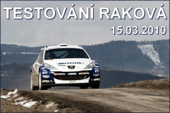 Testování před SHERON Valašskou Rally 2010